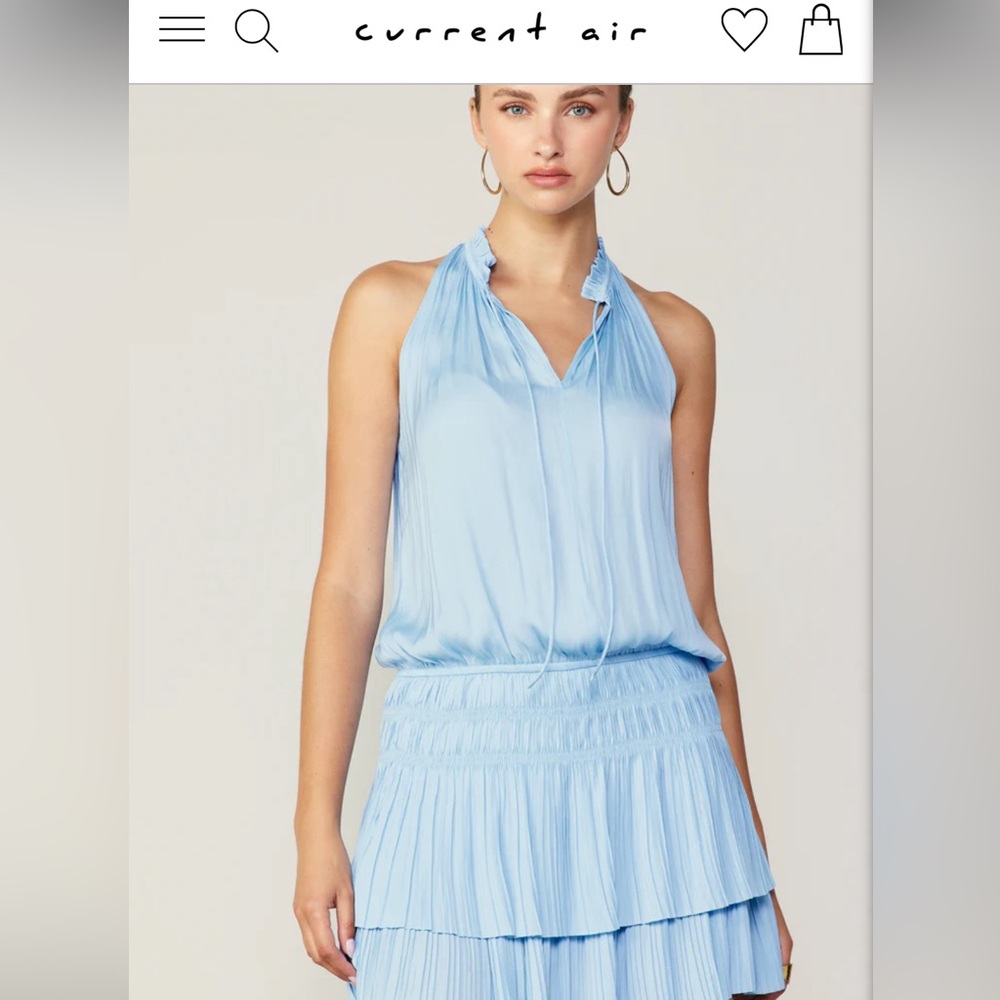 Current air Cara pleated mini dress